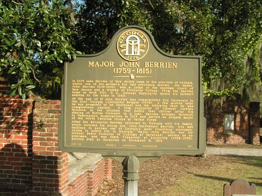 Major John Berrien (1759-1815) GHM 025-49 2